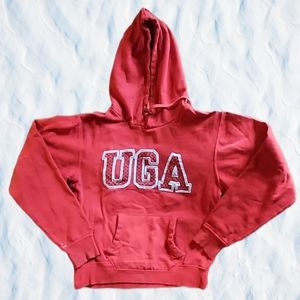 Distressed UGA Hoodie